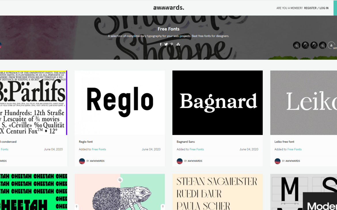Top 15 Free Font Sites - Awwwards